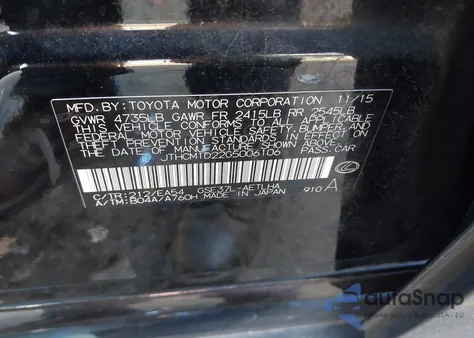 2016 Lexus Is 300 z USA, uszkodzony, nr VIN JTHCM1D22G5006106